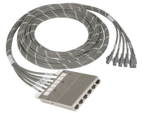 DINTEK 5mtr Cat.6A S/FTP RJ45 - Cassette Pre-terminated Cable