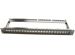 PowerMAX+ 1U 24P Cat.6/6A FTP Snap-in Panel