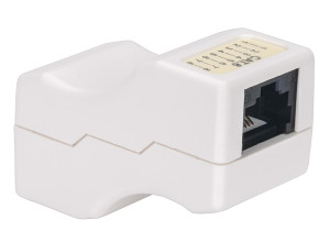DINTEK Cat 6 RJ45 UTP Staggered Inline Coupler