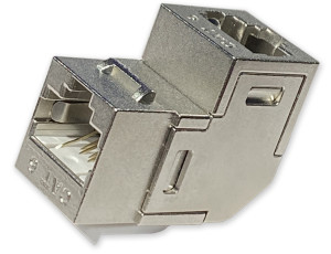 DINTEK Cat 6 RJ45 FTP 90Deg Coupler
