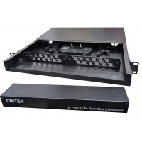 1U - Fixed Fiber Enclosure Tray - With LC Plates