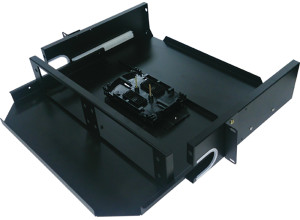 2U - Sliding Fiber Enclosure Tray - With ST Plates