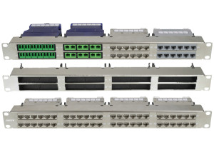 1U Blank 8 Slot ezi-PANEL for Fiber & Copper Cassettes