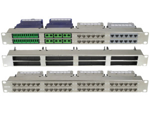 1U Blank 8 Slot ezi-PANEL for Fiber & Copper Cassettes