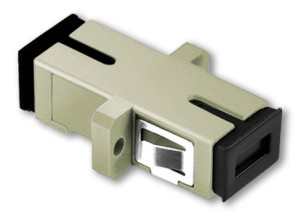 OM2 Simplex SC Adapter - Unshuttered With Flange