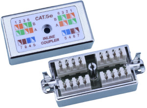 DINTEK Cat.5e Inline Block to Block Type Shielded Coupler