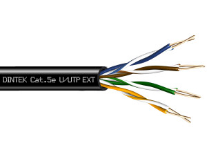 PowerPRO 4P Cat.5e U/UTP 24AWG PE Cable - Black