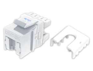 PowerPRO Cat.5e F-Type Vertical ezi-JACK - Shuttered