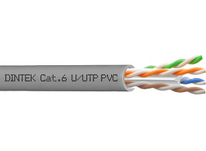 PowerMAX500 4P Cat.6 U/UTP 23AWG PVC Cable - Gray - 100Mtr