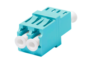 OM3 Duplex Low Profile LC Adapter - Unshuttered Without Flange