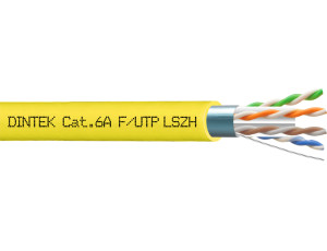 PowerMAX+ 4P Cat.6A F/UTP 23AWG LSZH Dca Cable - Yellow
